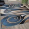Flash Furniture 5x7 Blue and Beige Swirled Pattern Area Rug ACD-RGRUL4-57-BL-GG - alternate 4